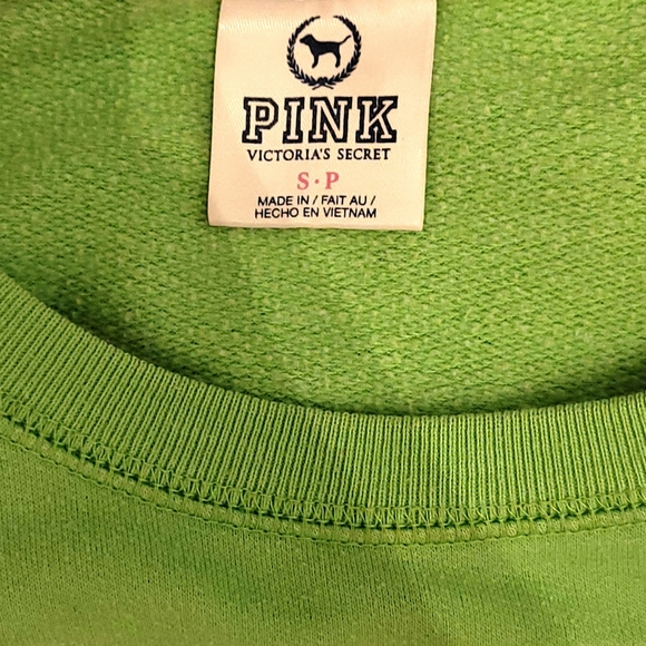 Green vs PINK shirt that's like a sweatshirt - Picture 3 of 3